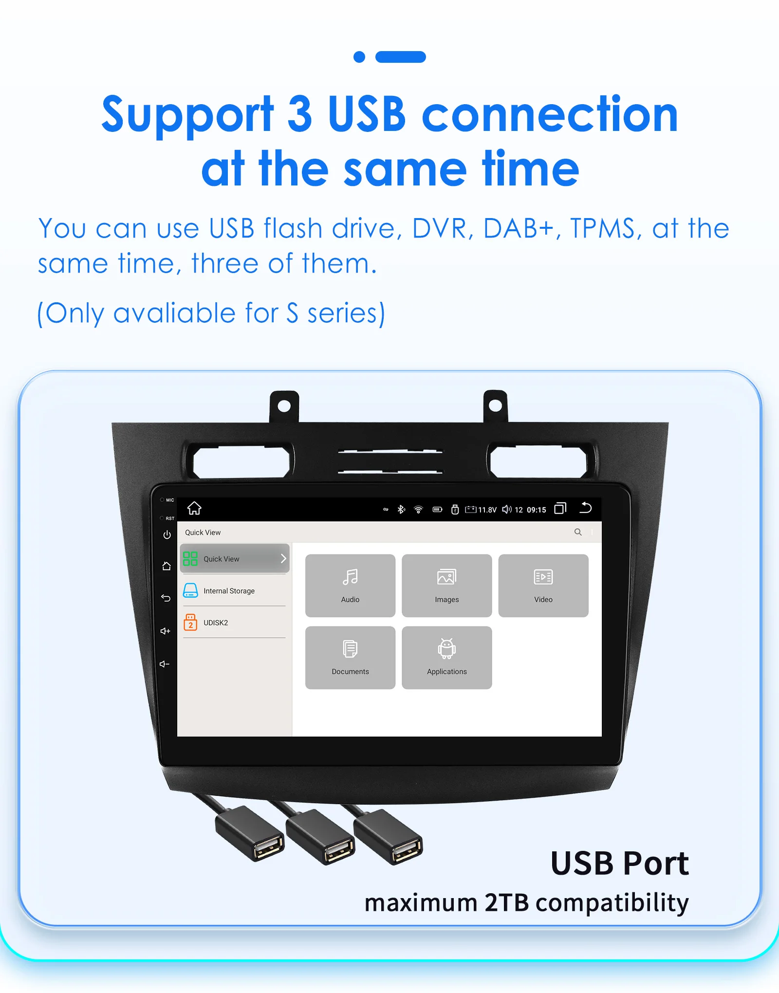 10.1" Hizpo 2Din CarPlay Android Auto Car Radio for Ford Transit Connect Tourneo Connect 2005 - 2014 BT 4G SWC RDS DSP GPS Navi