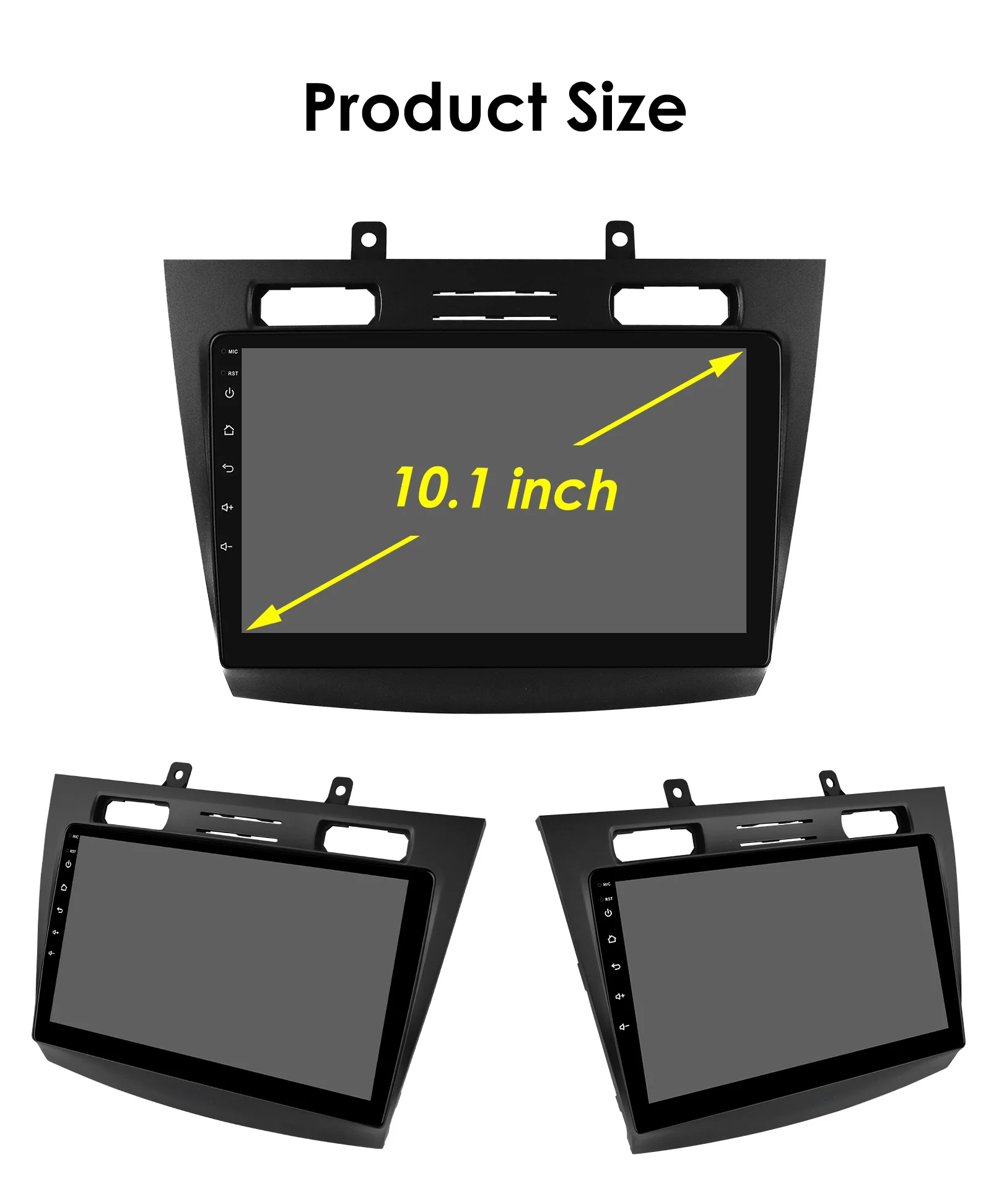 10.1" Hizpo 2Din CarPlay Android Auto Car Radio for Ford Transit Connect Tourneo Connect 2005 - 2014 BT 4G SWC RDS DSP GPS Navi