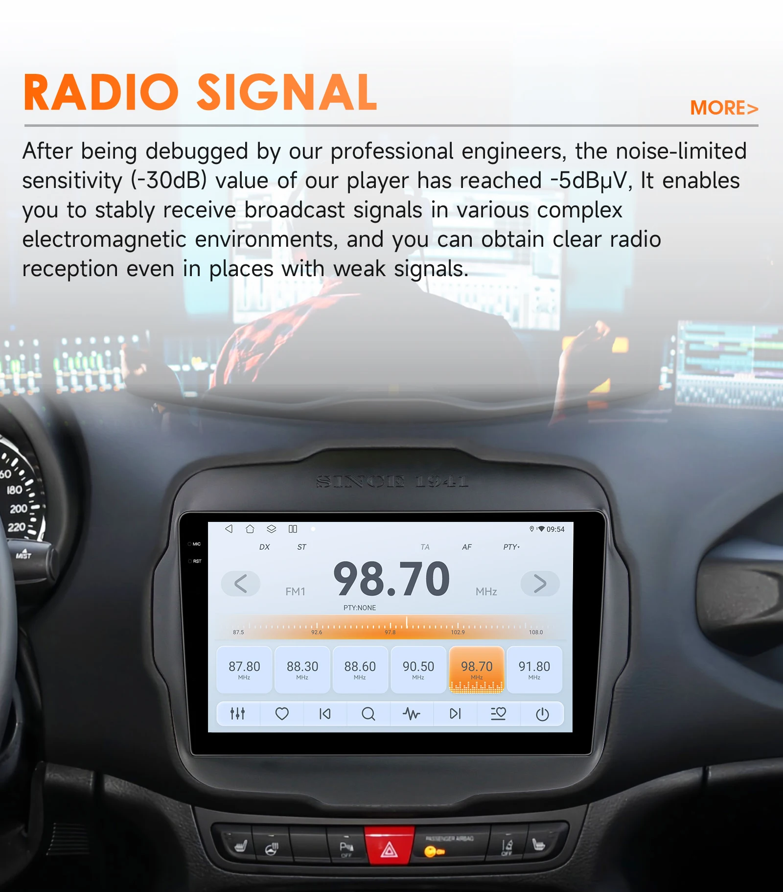 9" Hizpo 2Din Android14 Car Radio for Jeep Renegade 2016 - 2020 GPS RDS DSP 4G BT Android Auto CarPlay Snapdragon 6115 360°CAM