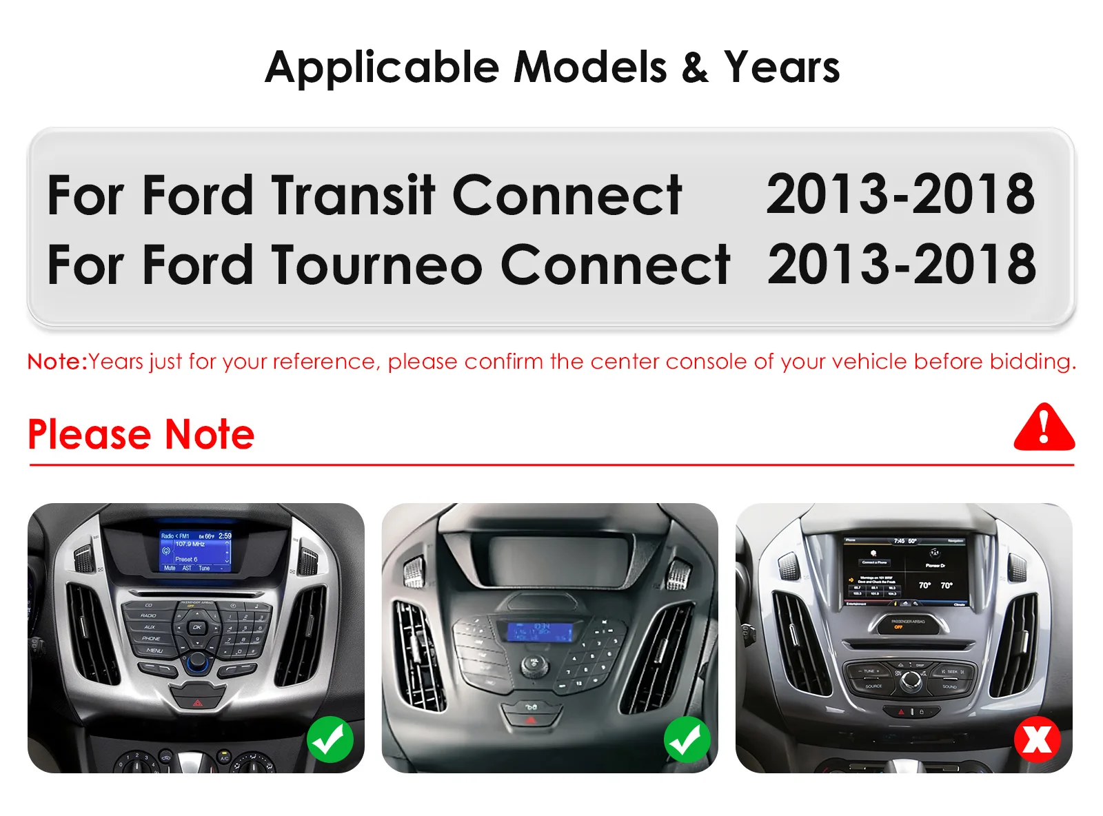 9" Hizpo 2Din CarPlay Android Auto Car Radio for Ford Transit Tourneo Connect 2013 - 2018 UI7862 Multimedia 4G RDS DSP GPS Navi