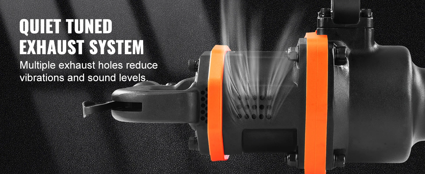 SucceBuy 1Inch Air Impact Wrench Impact Gun Up to 3160ft-lbs Reverse Torque Output for Repairs of Heavy Duty Truck Tractor Tire