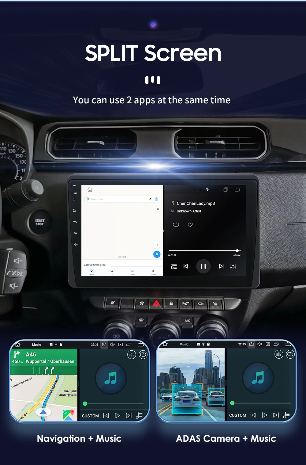 Hizpo 2Din 10.1inch Android Auto Car Radio for Renault Arkana Duster HM 2 2019 - 2021 4G BT CarPlay SWC GPS RDS DSP 360° CAM