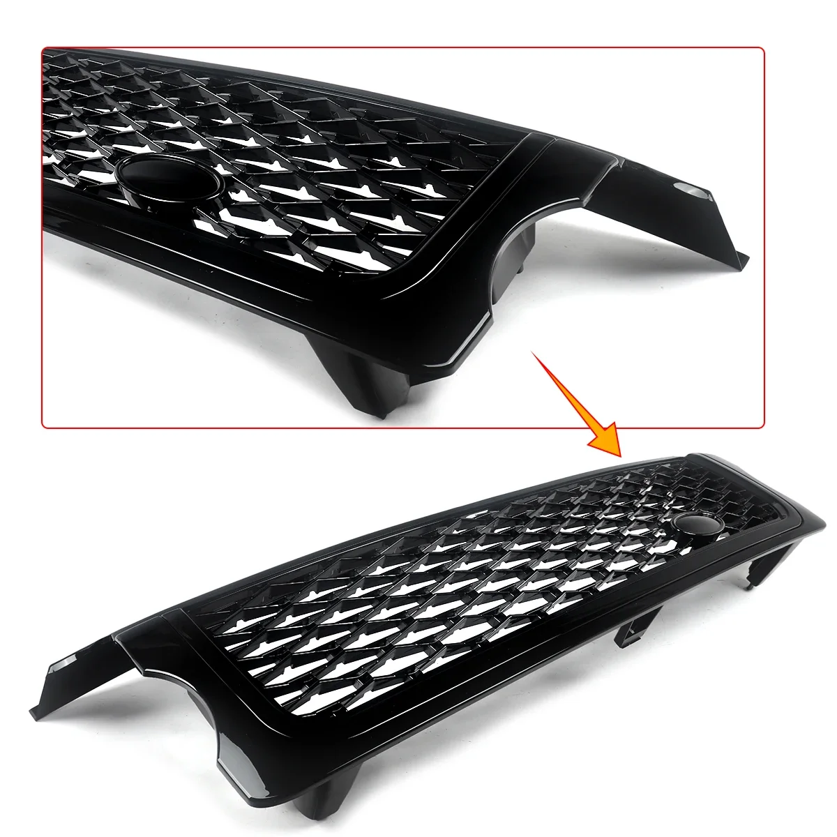 SAIQINGSP Fit Range Rover Sport 2006-2009 Gloss Black ABS Plastic Car Accessories Tools