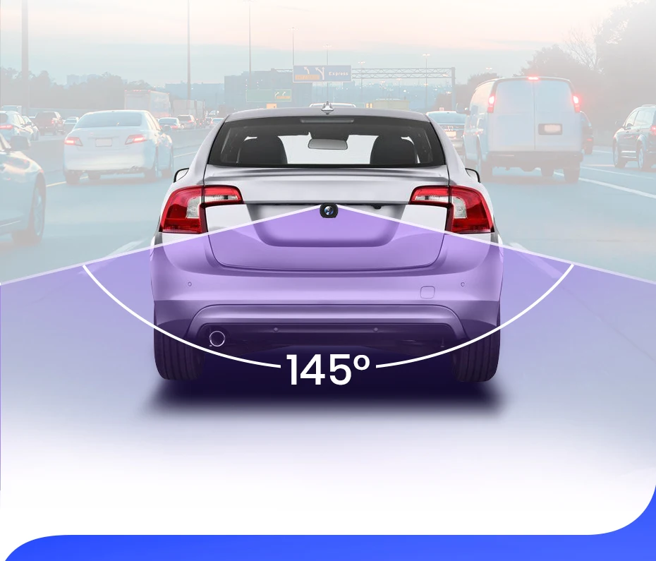 Car Rearview Camera AHD 1080P Radar Alarm WaterProof 145° Wide-Angle Reverse Backup AI Smart Camera for Junsun Car Accessories