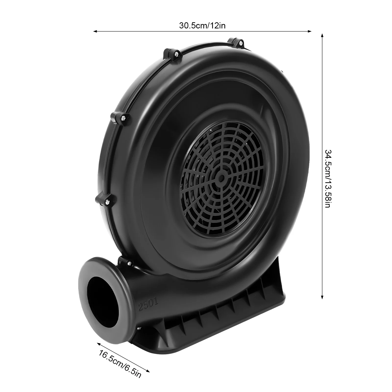 370/250W Air Blower Fan High Pressure Centrifugal Fan Continuous Blower Bouncy Castle Pump