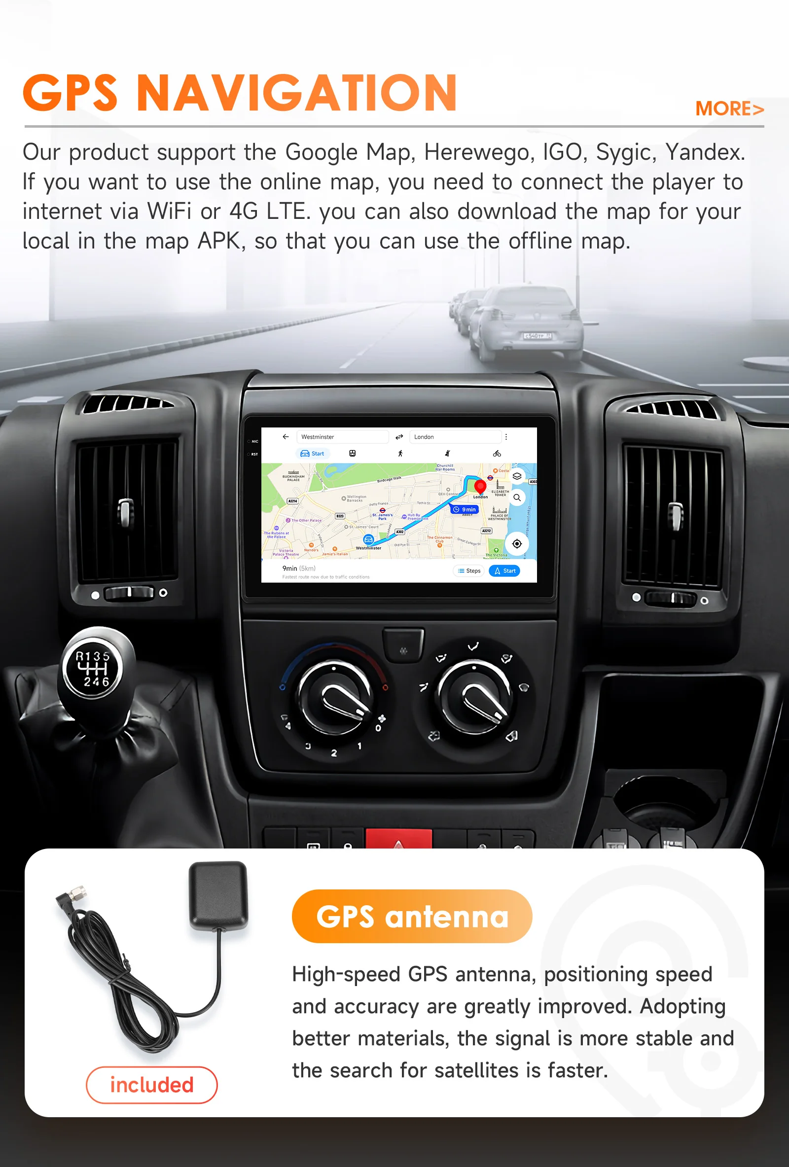 Hizpo 2 Din Android 14 Radio For Fiat Ducato 2006-2015 Carplay Car Multimedia Player Autoradio Navigation Stereo 4G Wifi DSP RDS
