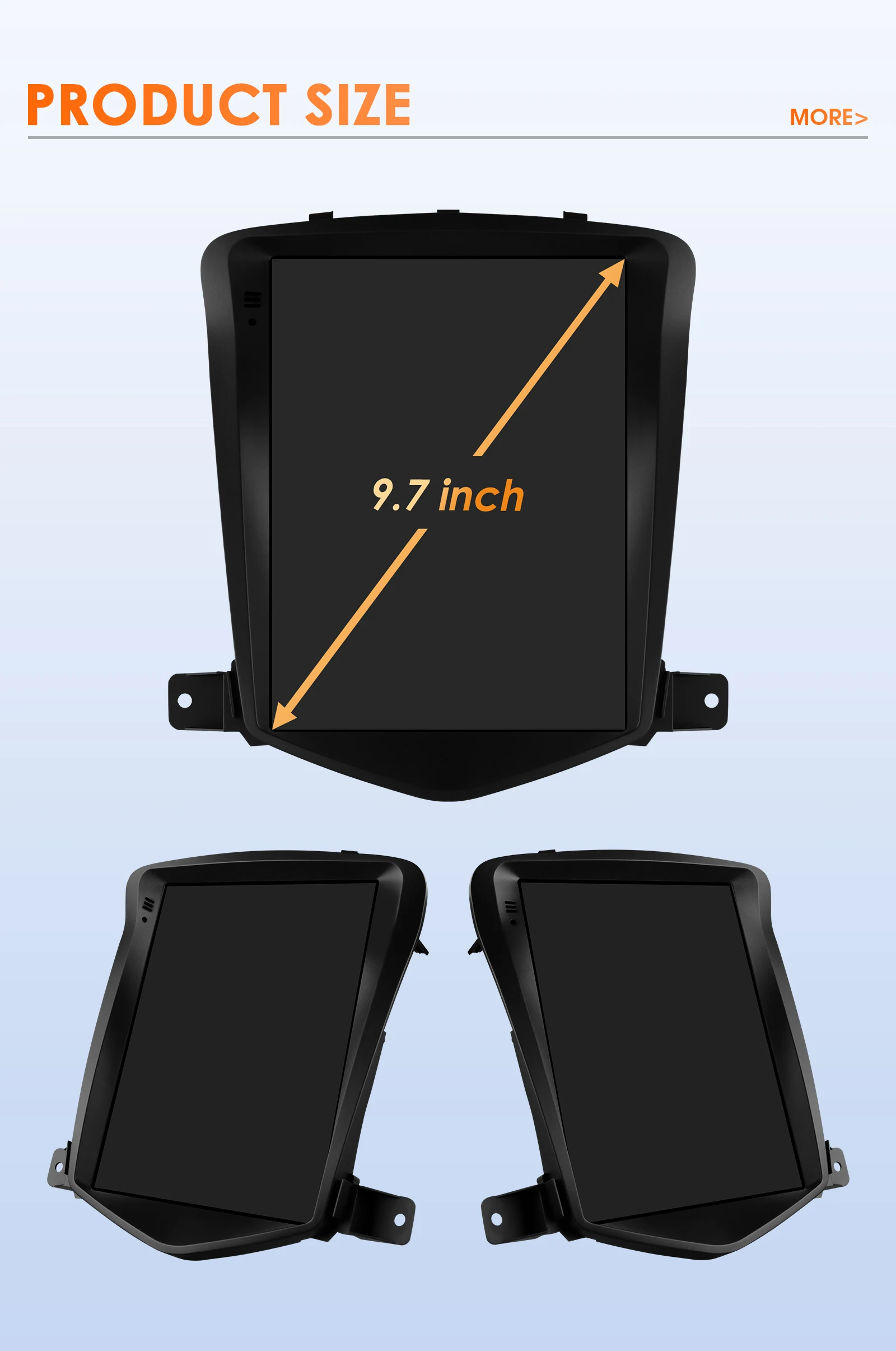 Hizpo 9.7inch Android Car Radio for Volkswagen VW Tiguan 1NF 2007 - 2016 Auto CarPlay 4G BT SWC RDS DSP GPS Snapdragon 6115