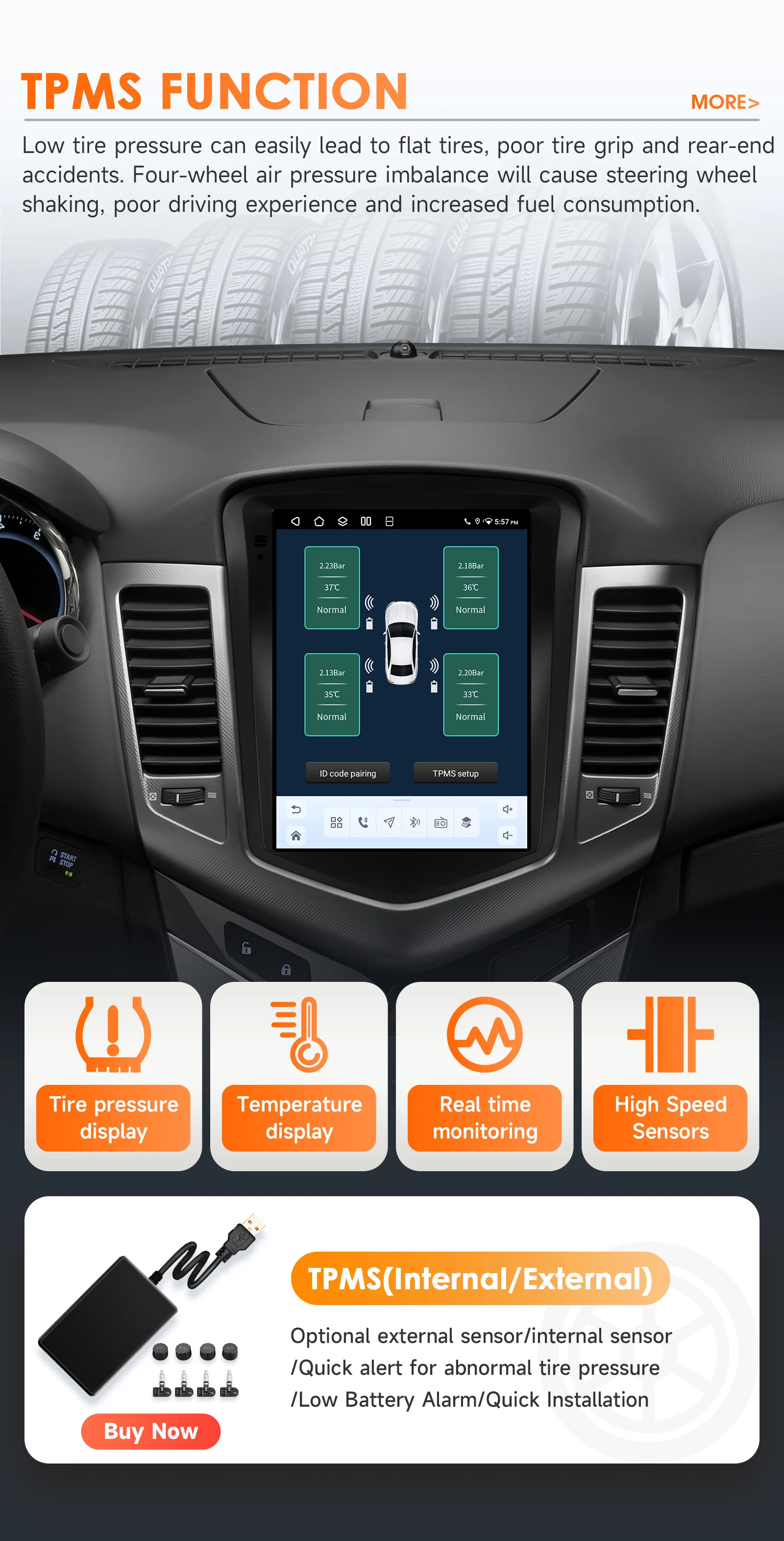 Hizpo 9.7inch Android Car Radio for Volkswagen VW Tiguan 1NF 2007 - 2016 Auto CarPlay 4G BT SWC RDS DSP GPS Snapdragon 6115