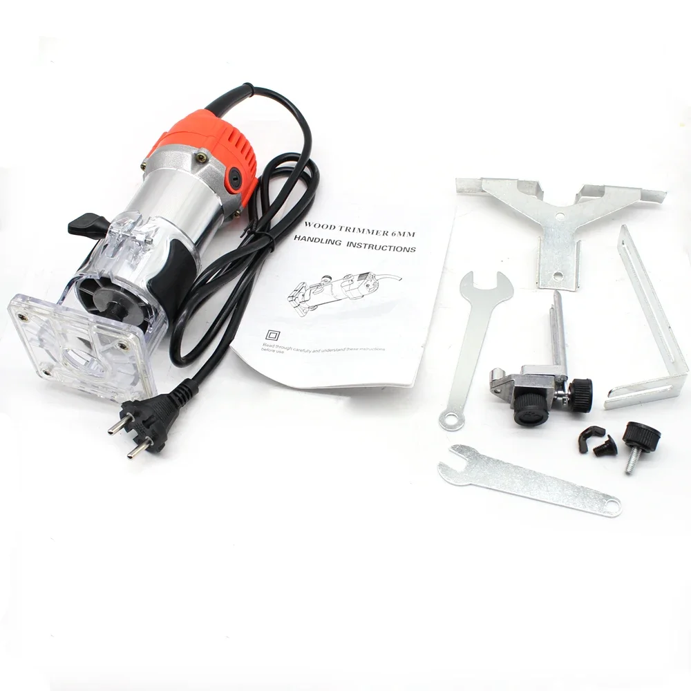 580W Electric Trimmer Router Wood Milling Machine Carpentry Manual Trimming Tools Woodworking Laminate Trimmer
