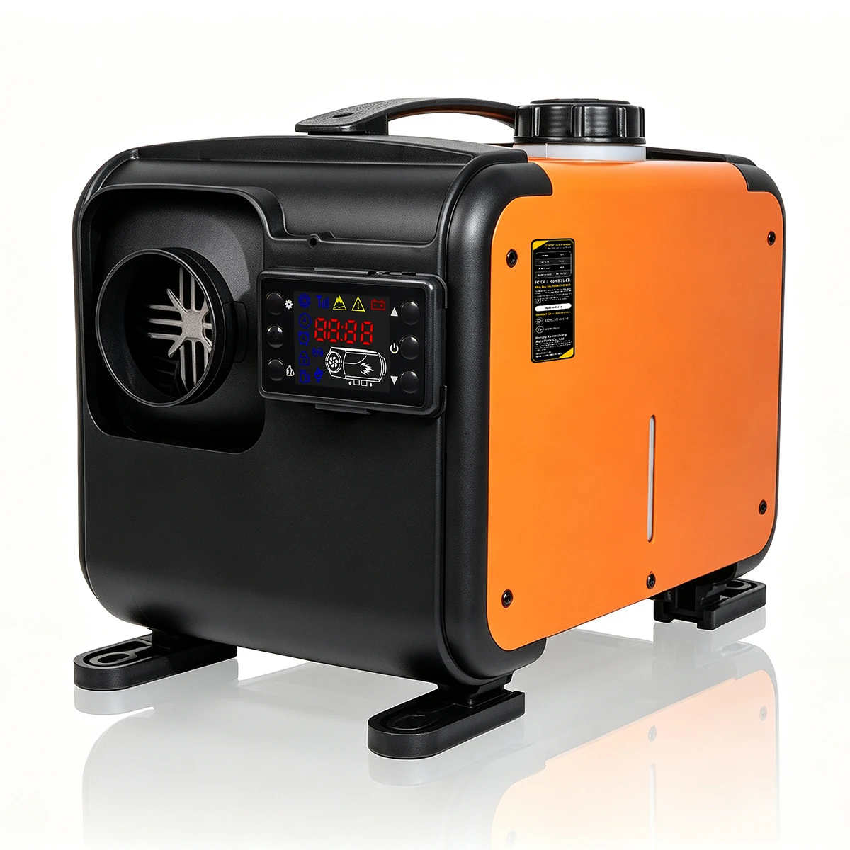 TP 1 Sunster 8KW 12V 24V Heater For Car Diesel Air Heater With Noise Reducer LCD Switch For Car Trailer Truck Diesel Parking Heater