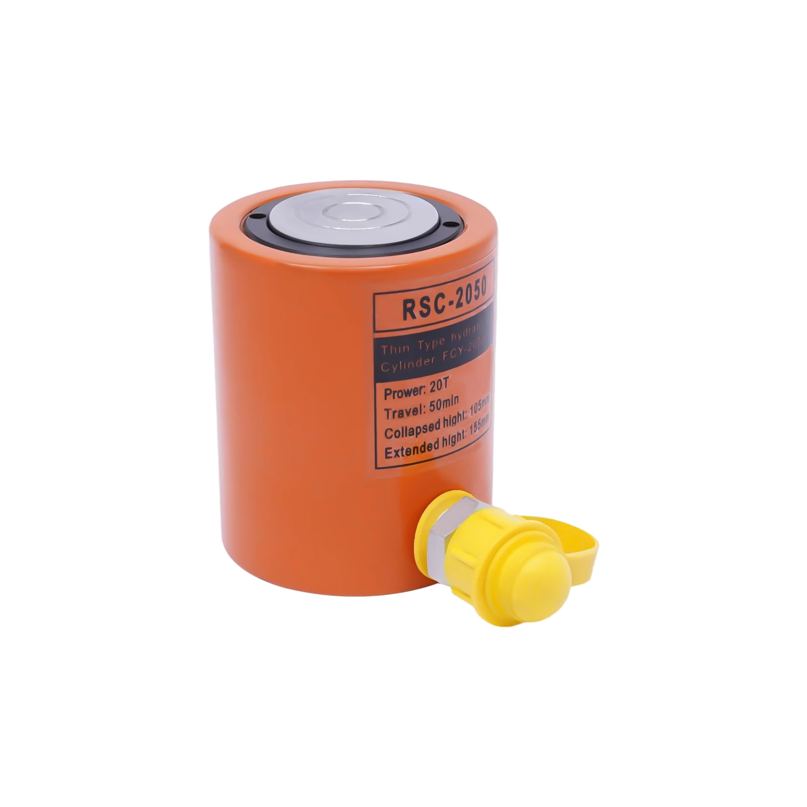 20T Hydraulic Cylinder Jack Porta Power Ram 0.512" Stroke Mini Single Acting Lifting Cylinders with Hydraulic Hand Pump