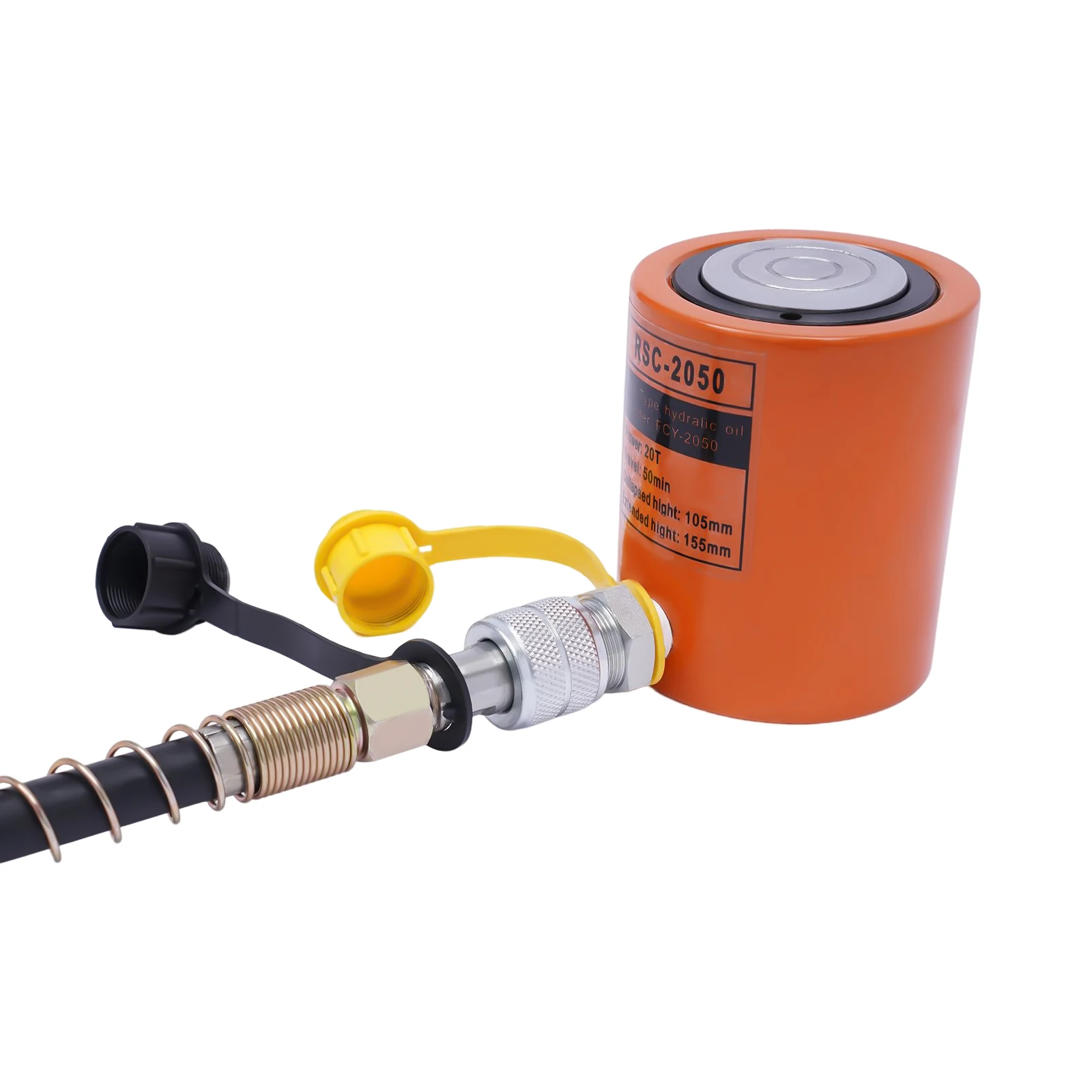 20T Hydraulic Cylinder Jack Porta Power Ram 0.512" Stroke Mini Single Acting Lifting Cylinders with Hydraulic Hand Pump