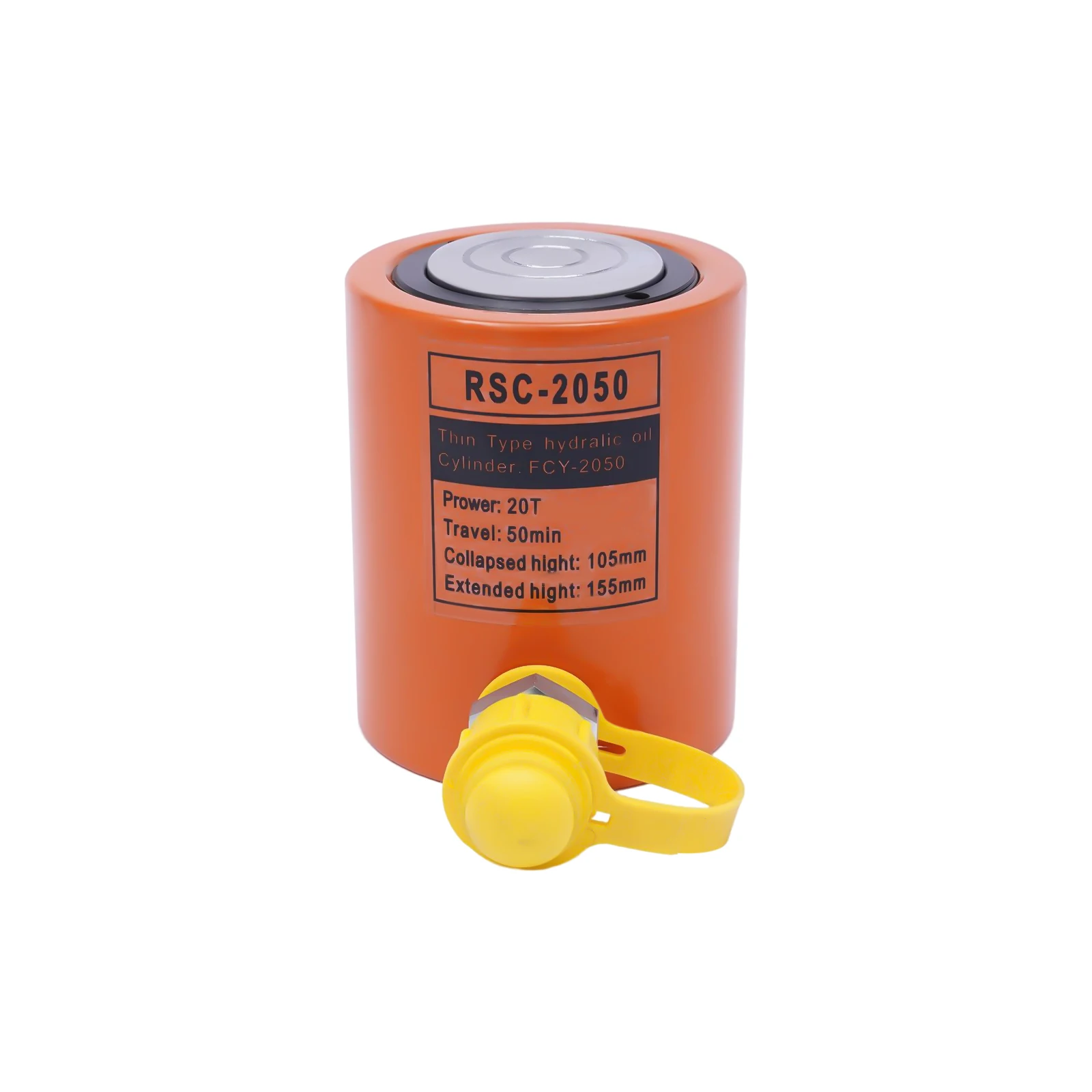 20T Hydraulic Cylinder Jack Porta Power Ram 0.512" Stroke Mini Single Acting Lifting Cylinders with Hydraulic Hand Pump