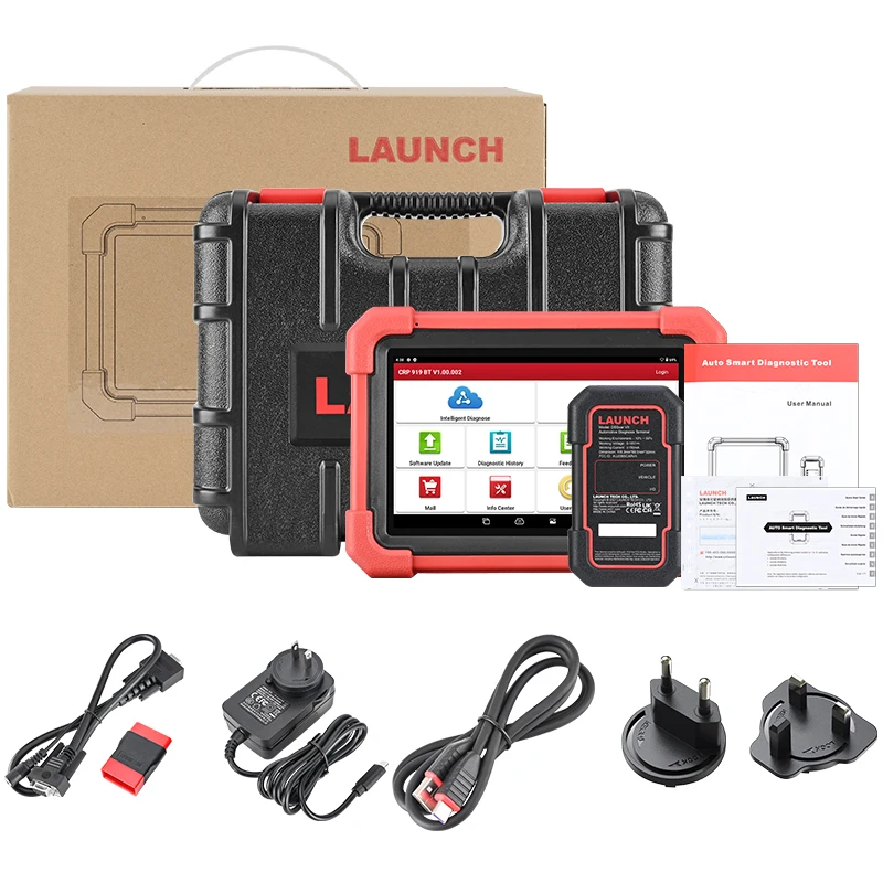 LAUNCH X431 CRP919XBT OBD2 Scanner Automotive Diagnostic Tools Car CANFD DOIP ECU Coding Professional Scan Free Shipping
