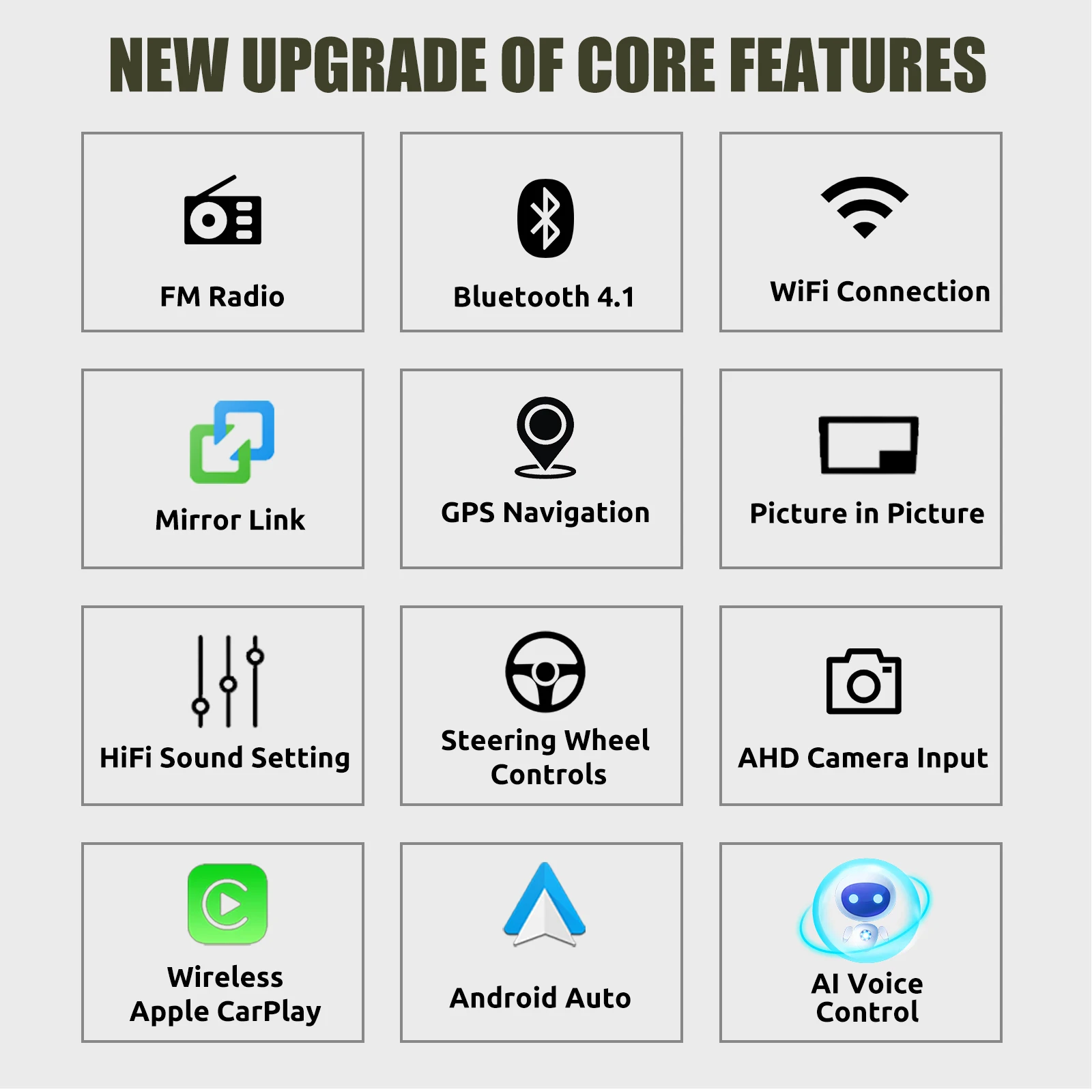 ESSGOO Car Stereo Radio 4+64G Wireless Carplay Android Auto For Vauxhall Astra Corsa C/D Vectra DAB+ Bluetooth Car Radio GPS FM