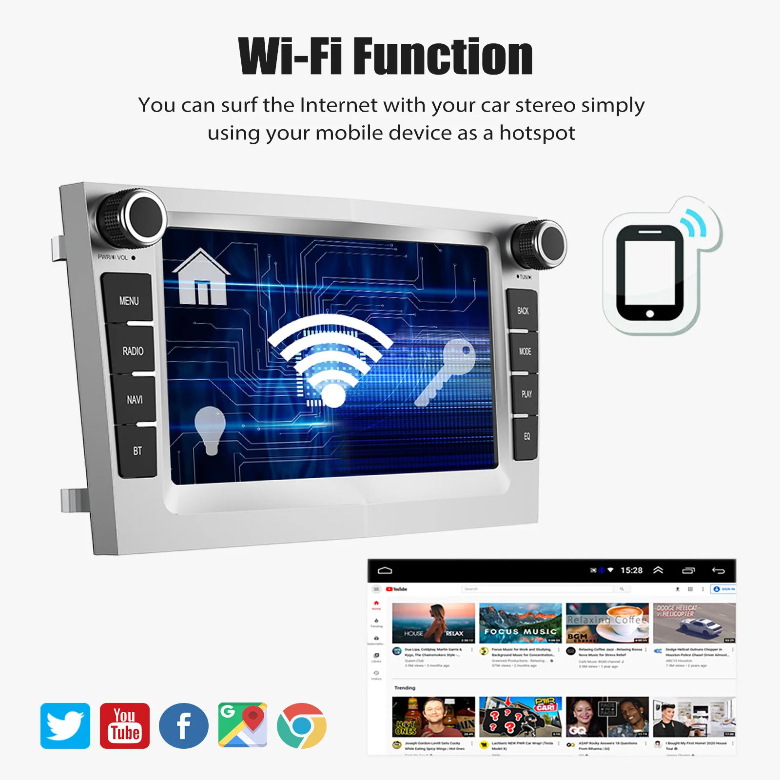 ESSGOO Car Stereo Radio 4+64G Wireless Carplay Android Auto For Vauxhall Astra Corsa C/D Vectra DAB+ Bluetooth Car Radio GPS FM