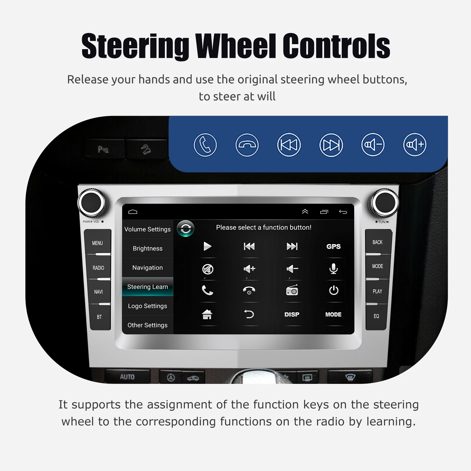 ESSGOO Car Stereo Radio 4+64G Wireless Carplay Android Auto For Vauxhall Astra Corsa C/D Vectra DAB+ Bluetooth Car Radio GPS FM