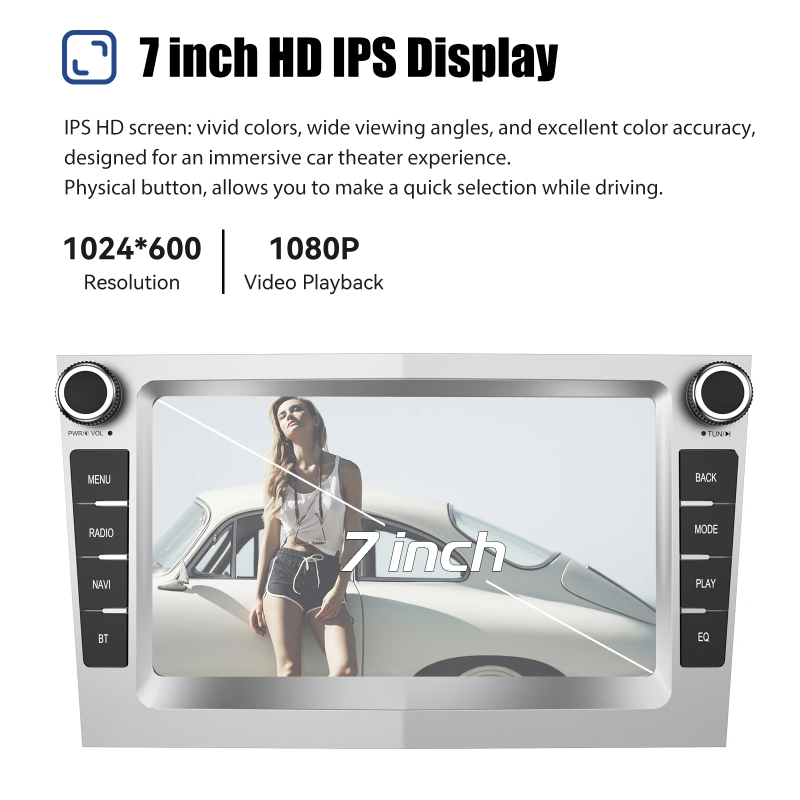ESSGOO Car Stereo Radio 4+64G Wireless Carplay Android Auto For Vauxhall Astra Corsa C/D Vectra DAB+ Bluetooth Car Radio GPS FM