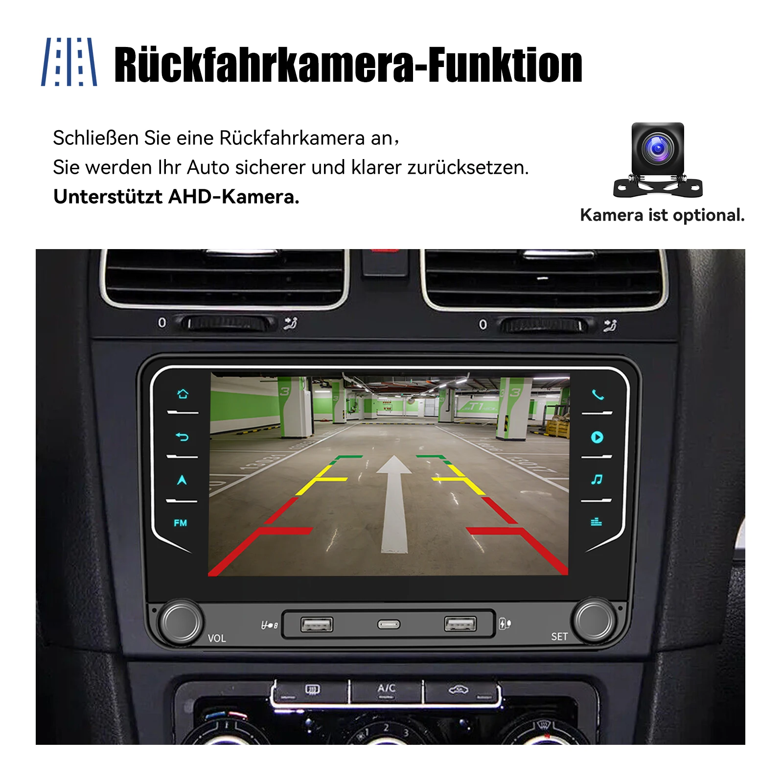 ESSGOO 7" Android 14 Car Radio 4+64G Carplay Android Auto For VW Golf 5 6 Plus Touran Caddy Jetta Passat Polo GPS Navi AI Voice