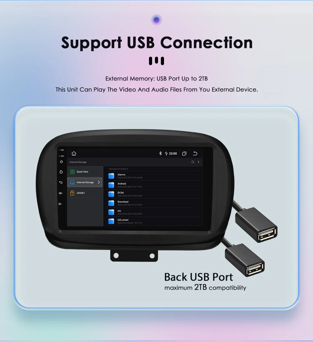 9" CarPlay Hizpo 2Din Android Auto Car Radio for Fiat 500X 2014 - 2020 Multimedia UI7862 Navigation GPS RDS DSP SWC 4G Bluetooth