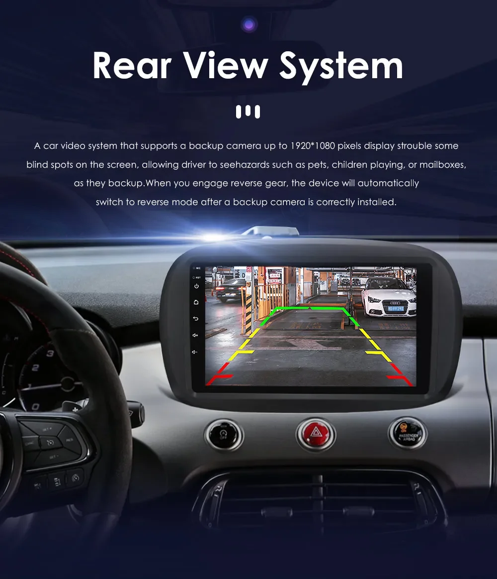 9" CarPlay Hizpo 2Din Android Auto Car Radio for Fiat 500X 2014 - 2020 Multimedia UI7862 Navigation GPS RDS DSP SWC 4G Bluetooth