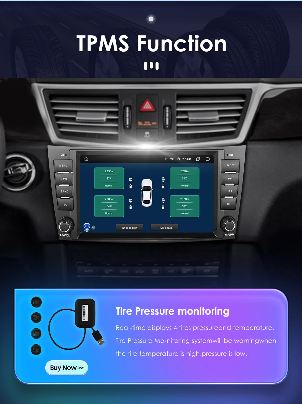 Hizpo 8" Car Radio Audio For Mercedes Benz E-Class W211 W463 W219 W209 Carplay Stereo 2 Din Android 13 Multimedia Player 8+128G