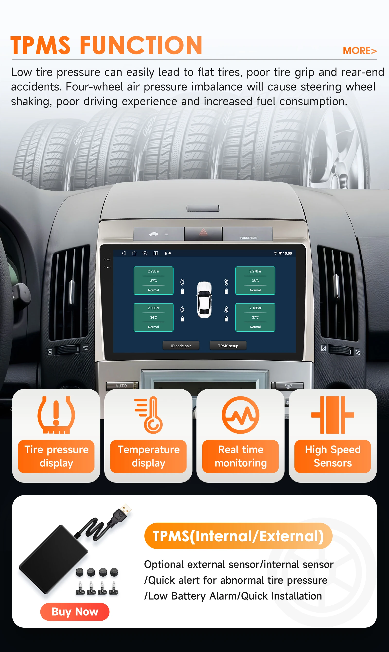 Hizpo Android 14 Car Radio For Toyota Corolla Verso AR10 2004 - 2009 Multimedia Video Auto Carplay Player GPS 360 Camera DSP GPS