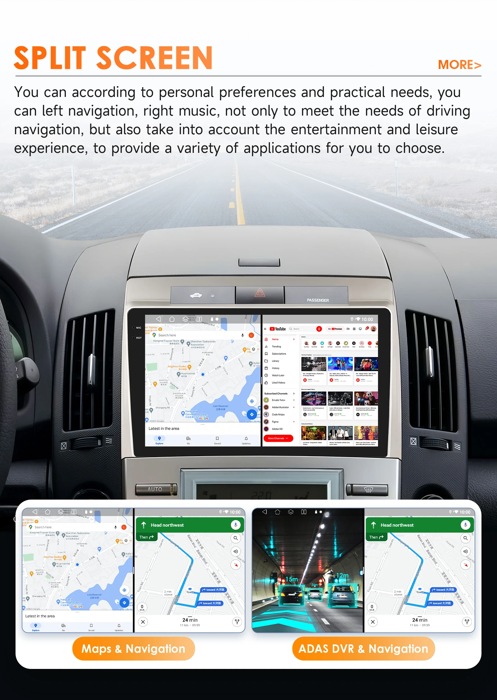 Hizpo Android 14 Car Radio For Toyota Corolla Verso AR10 2004 - 2009 Multimedia Video Auto Carplay Player GPS 360 Camera DSP GPS