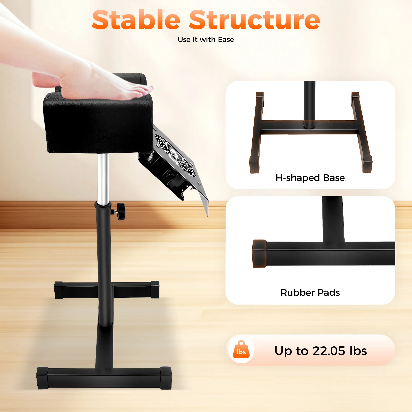 Professional Pedicure Stool Chair Beauty Salon Lift Stool Footrest Nail Bench Adjustable Manicure Chair W/Cleaning Fan