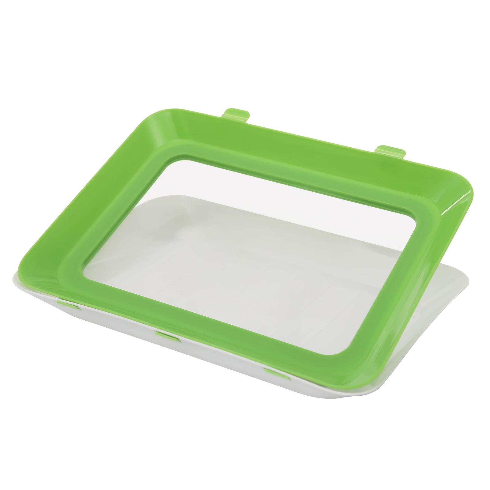 Vacuum Fresh-Keeping Tray Household Kitchen Food Preservation Tray Reusable Meat Dishes Refrigerator Storage Container 8/6/4Pcs