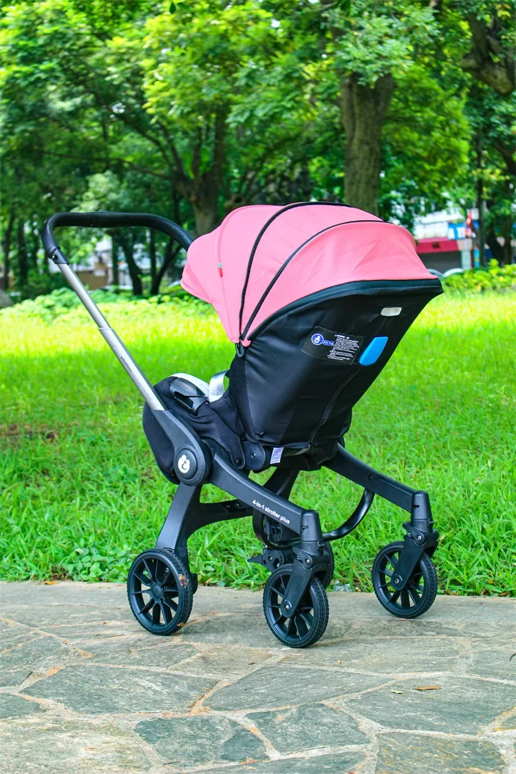 4in1 baby stroller two-way Multifunctional newborn baby stroller 3in1 Foldable Basket type seat Lightweight Travel Pram