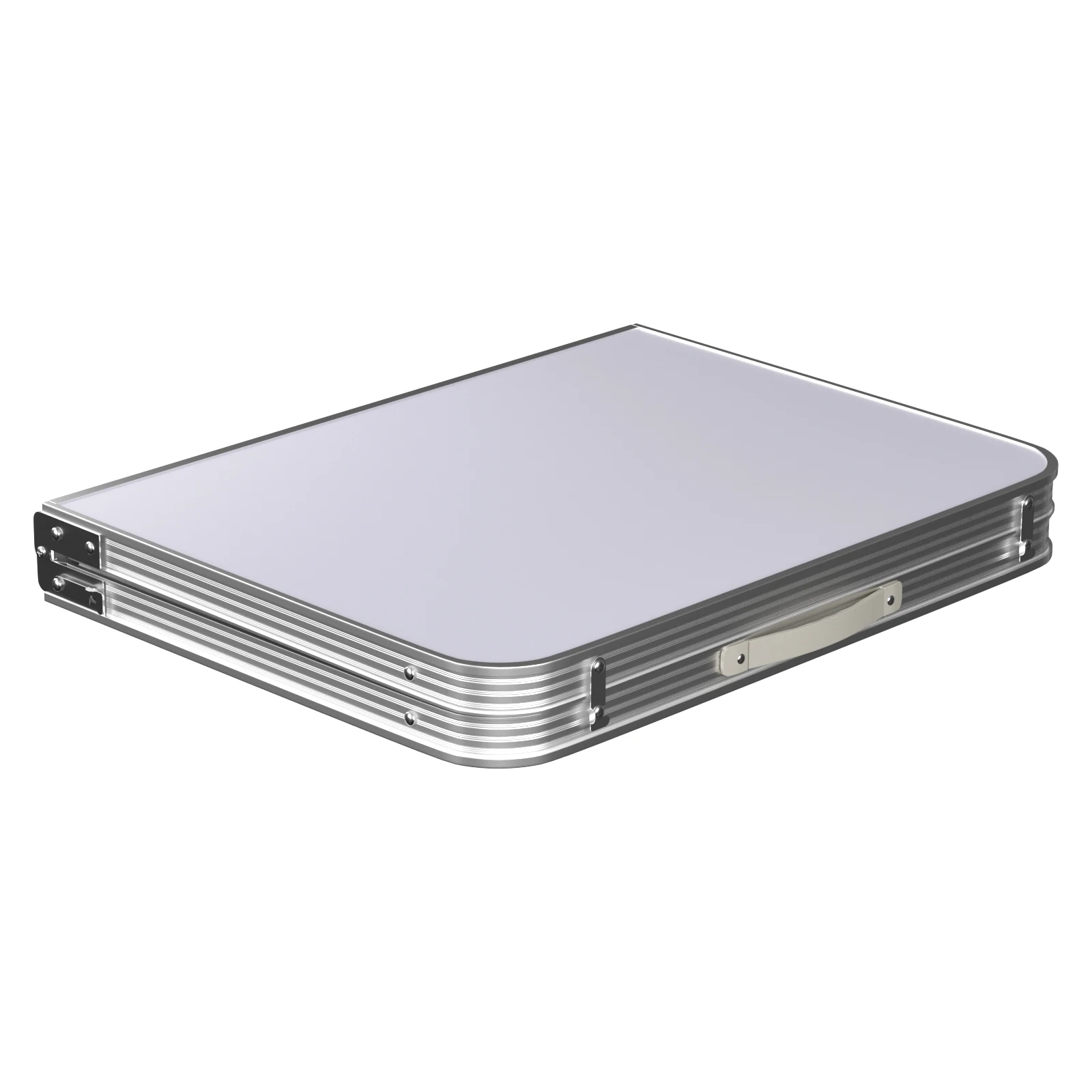 Picknick Klapptisch Aluminium Faltbare Einstellbare Tragbare Weiße Camping Tisch mit Griff Outdoor Tisch 90x60x37/67cm