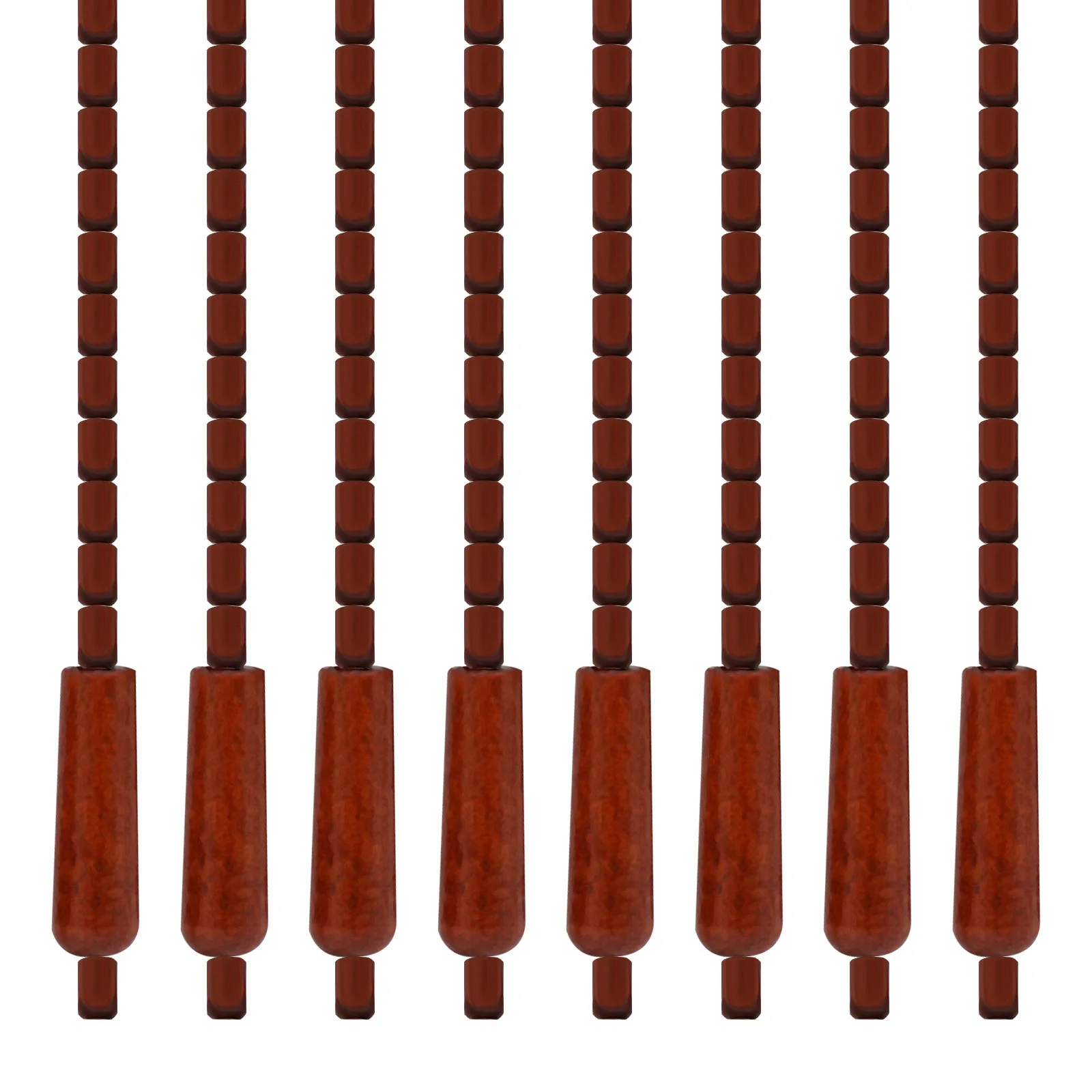 Bamboo Wood Beaded Curtain Colorful Doorway Bead String Curtain Simple Installation Round Bead Pendants