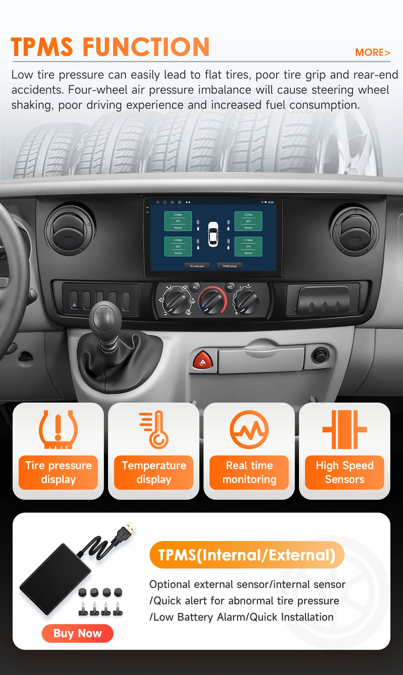 Hizpo 10.1inch Android14 Car Radio for Renault Master 2003 - 2011 RDS DSP GPS Navigation CarPlay BT 4G Snapdragon 6115 Headunit