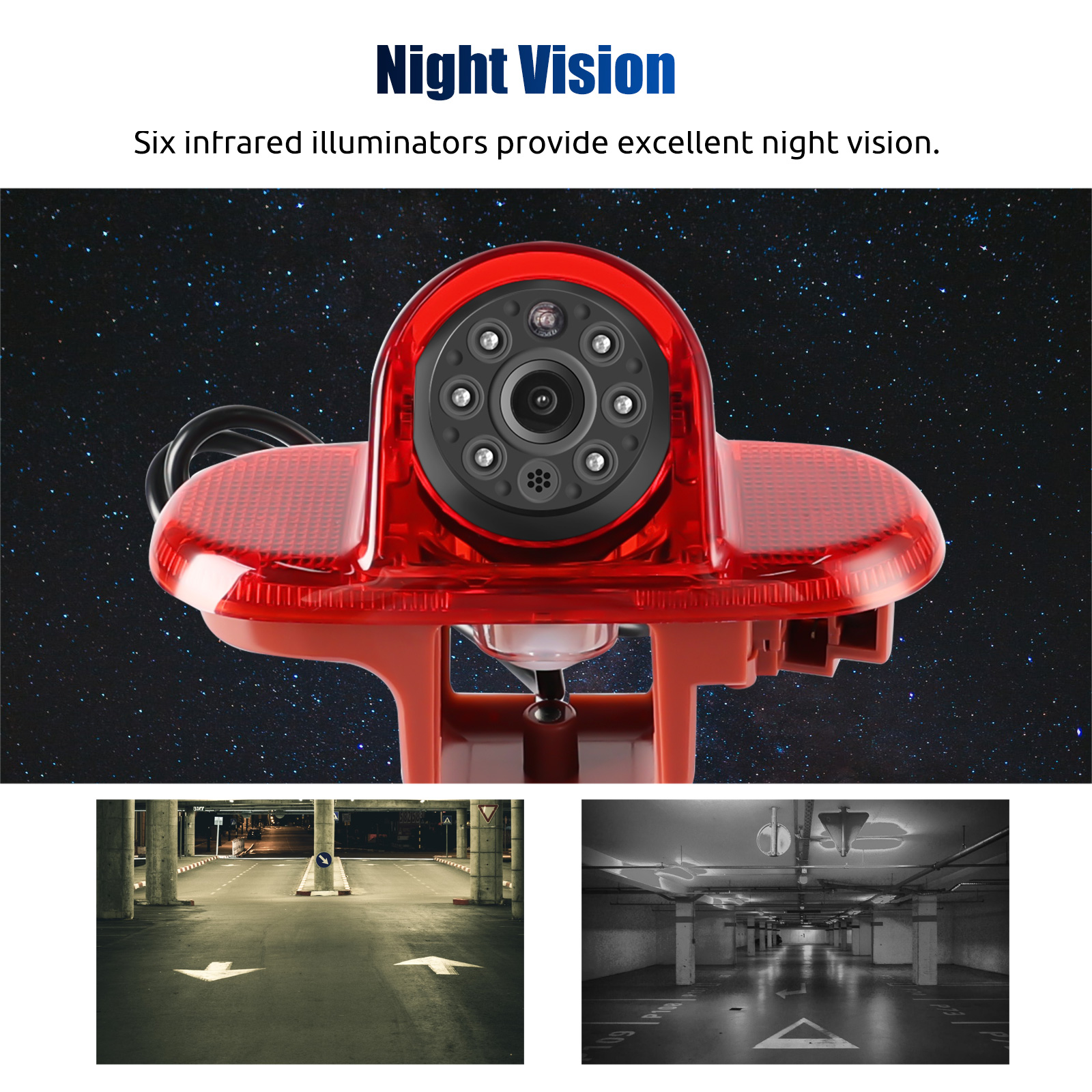 ESSGOO EU License Plate Cam Car Reverse Backup Rear View Camera Sensor Radar Night Vision HD Camera