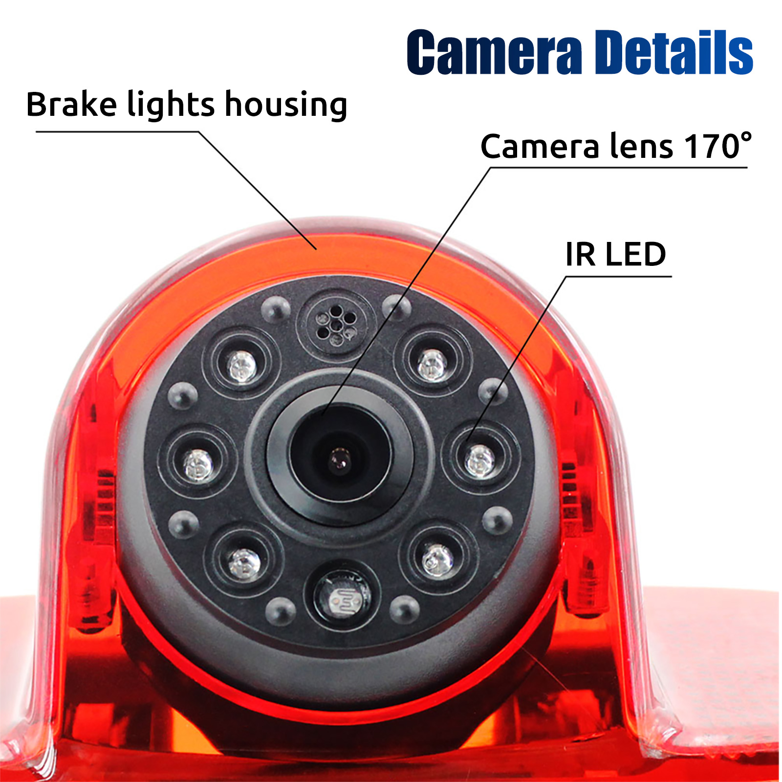ESSGOO EU License Plate Cam Car Reverse Backup Rear View Camera Sensor Radar Night Vision HD Camera