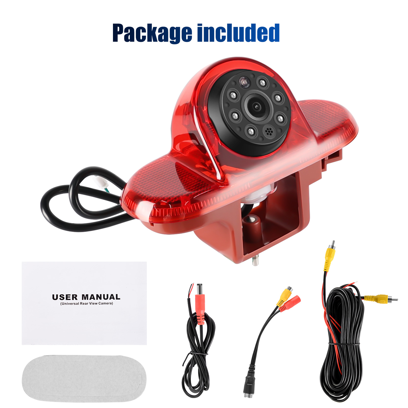 ESSGOO EU License Plate Cam Car Reverse Backup Rear View Camera Sensor Radar Night Vision HD Camera