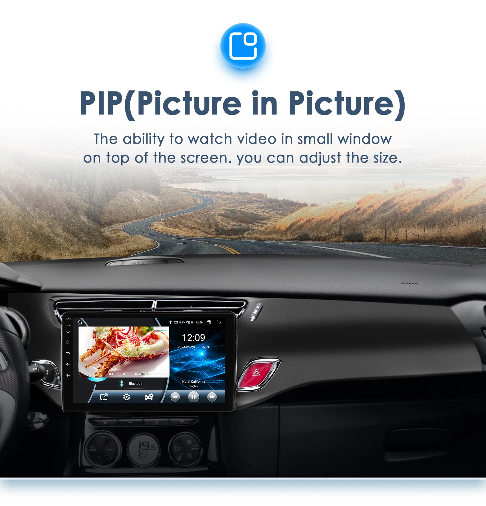 9" Hizpo 2Din Android13 Car Radio for Citroen C3 DS3 2010 - 2016 GPS RDS DSP BT Android Auto CarPlay UI8581 Intelligent System