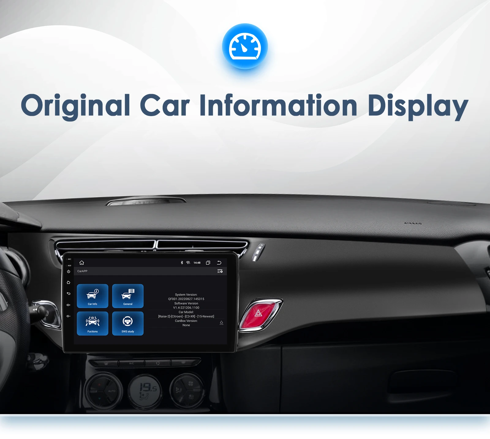9" Hizpo 2Din Android13 Car Radio for Citroen C3 DS3 2010 - 2016 GPS RDS DSP BT Android Auto CarPlay UI8581 Intelligent System