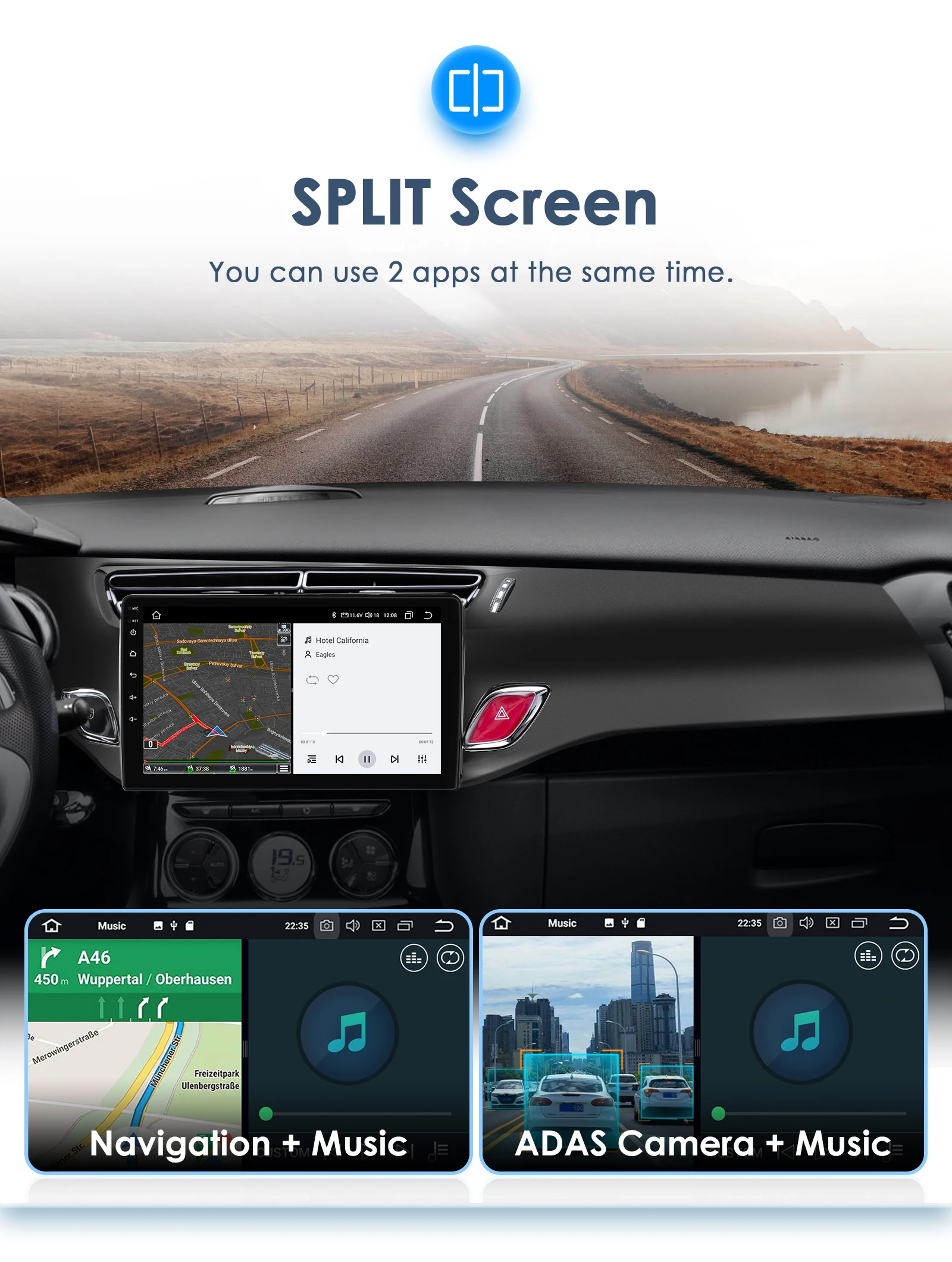 9" Hizpo 2Din Android13 Car Radio for Citroen C3 DS3 2010 - 2016 GPS RDS DSP BT Android Auto CarPlay UI8581 Intelligent System
