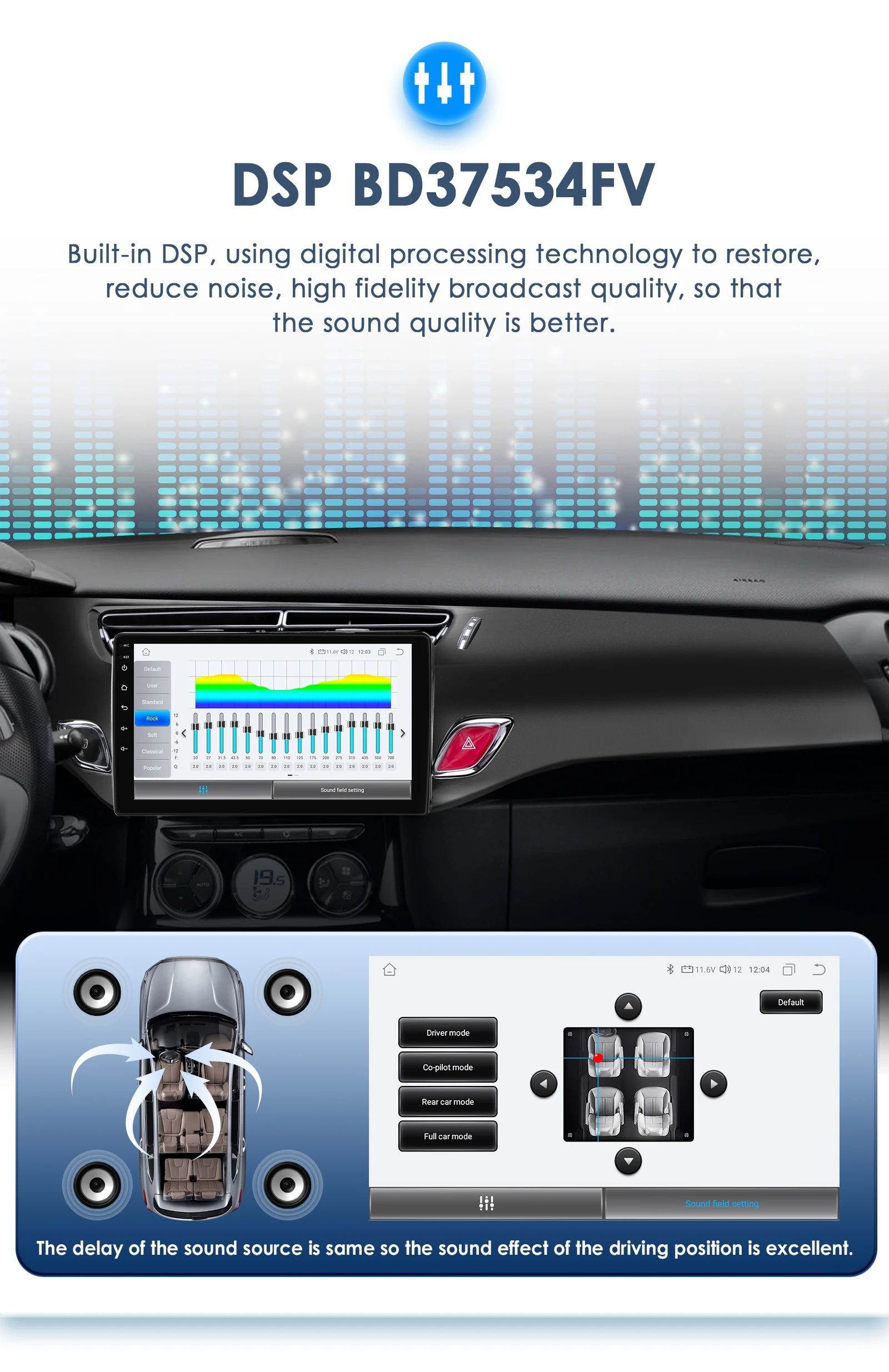 9" Hizpo 2Din Android13 Car Radio for Citroen C3 DS3 2010 - 2016 GPS RDS DSP BT Android Auto CarPlay UI8581 Intelligent System