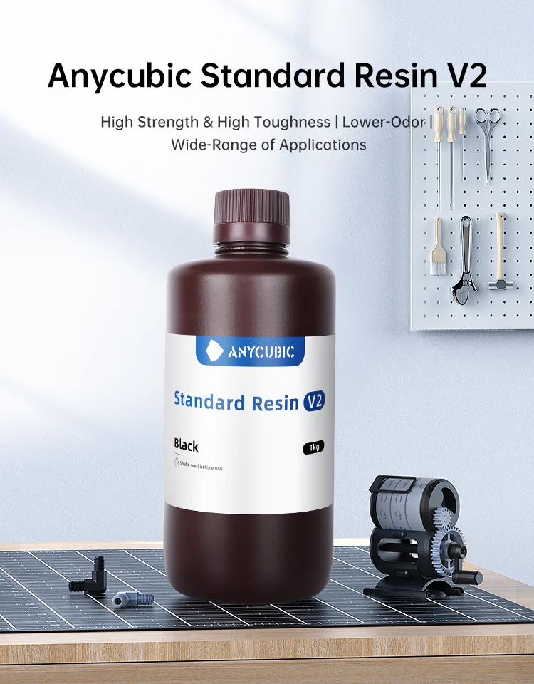 5KG ANYCUBIC 405nm UV Standard V2 Resin For Photon 3D Printer Mono X Printing Material LCD UV Sensitive Resin
