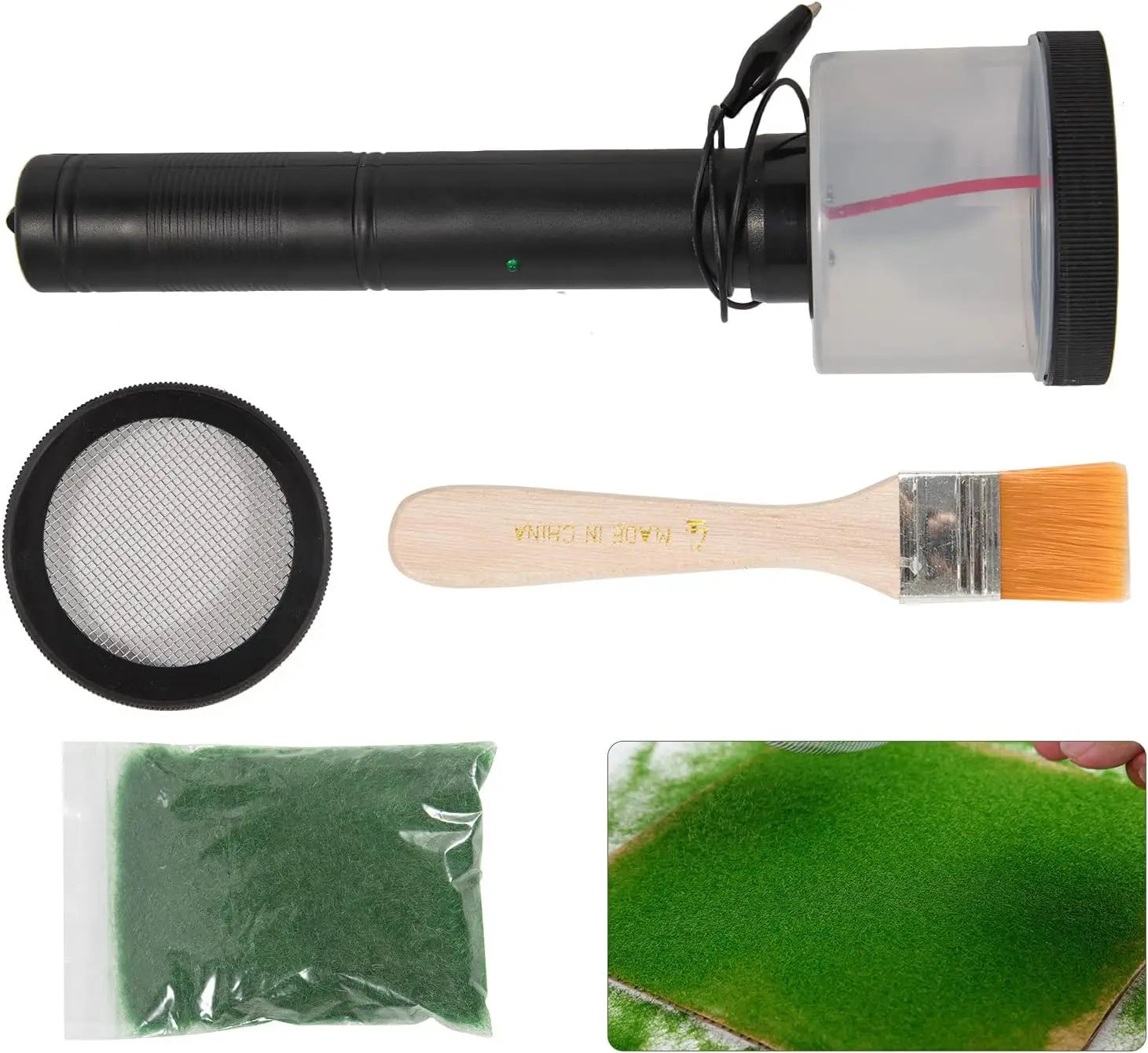 Static Gras Applikator ABS Grass Applicator Mit Antirutschgriff Für DIY Modellbau Landschaft Gras