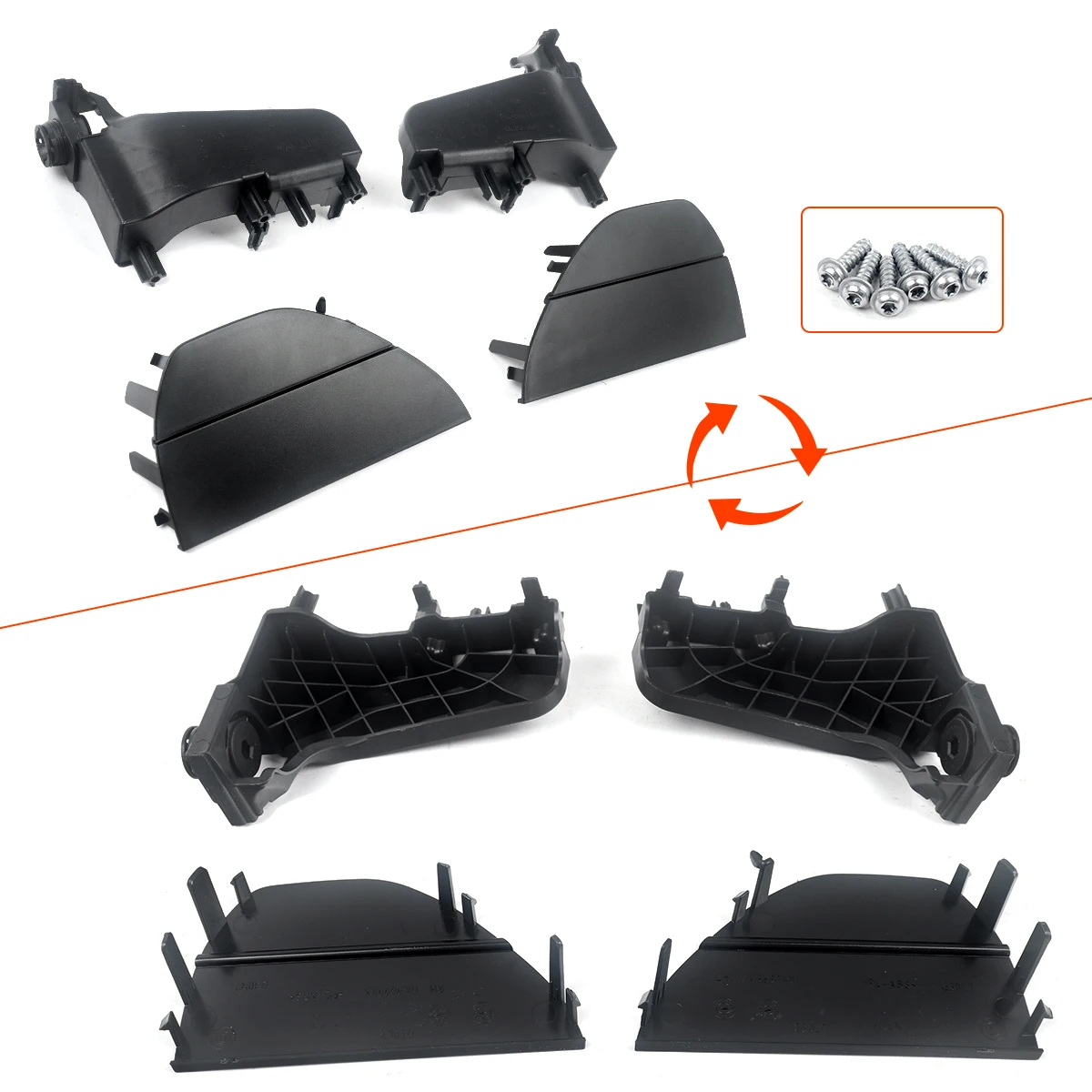 SAIQINGSP For BMW 5-Series G30 G31 2020-23 51119498612 Front Bumper Radiator Grill Shutter