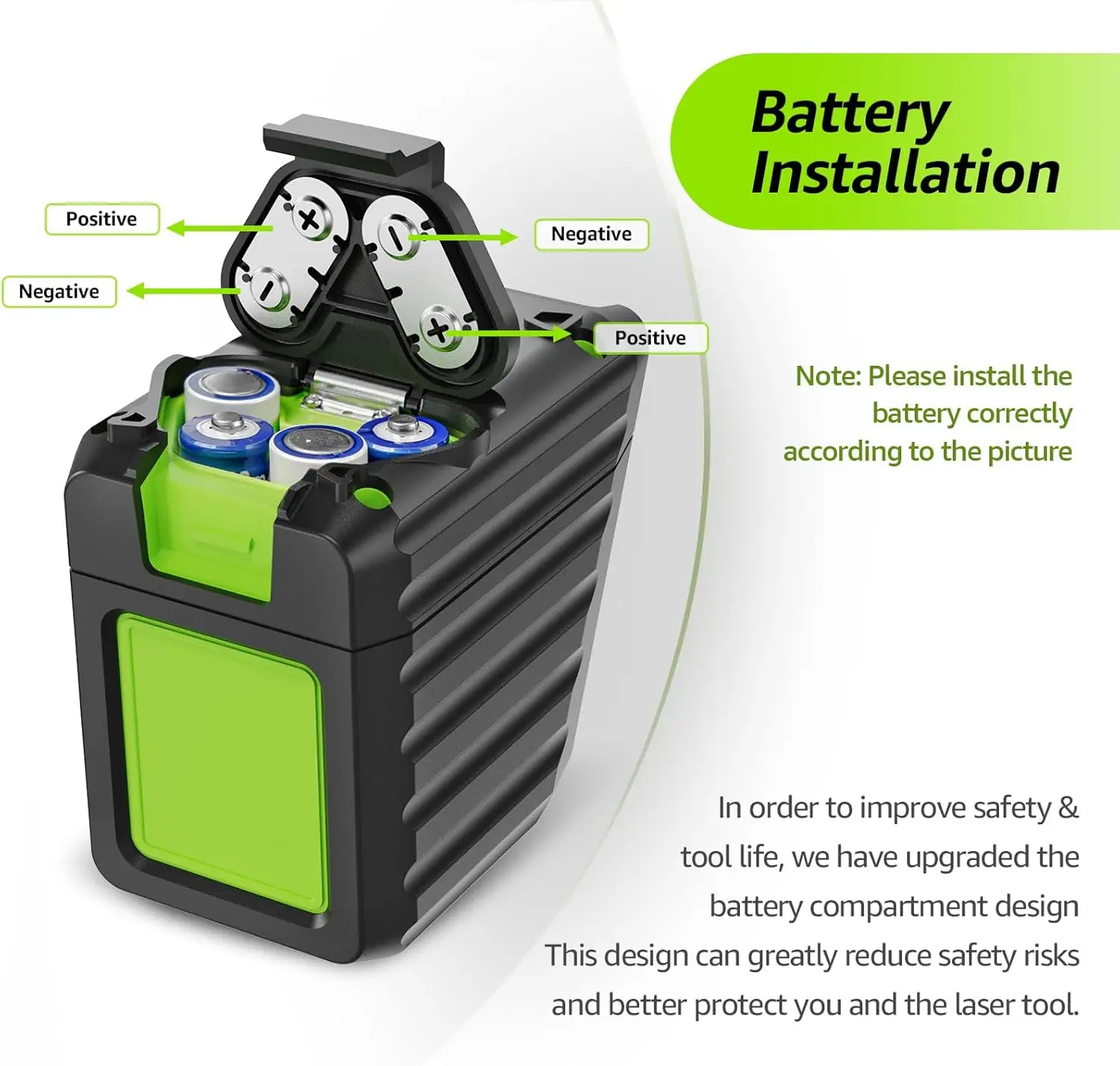 Huepar BOX-1G Osram Green Laser Level Self-leveling 130°/150° Horizontal & Vertical Nivel Laser Tools With Pulse Mode