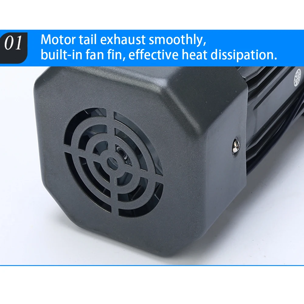 90W 5K Gear Motor Electric Motor AC 220V/110V AC Gear Motor Single Phase High Torque Adjustable 5K with Speed Controller