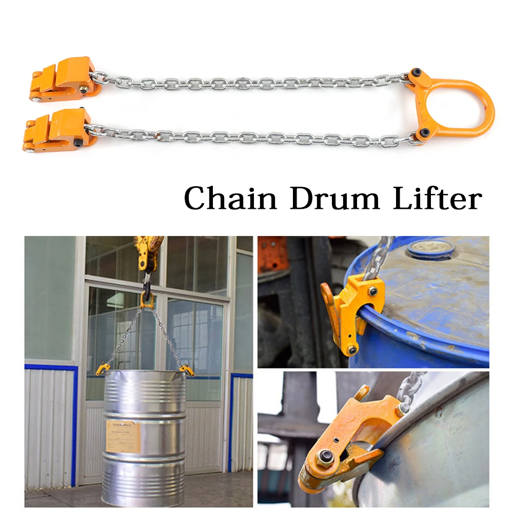 1T Chain Drum Lifter Alloy Steel Lift Barrel Lifter Vertical Drum Lifter Lifting Cranes