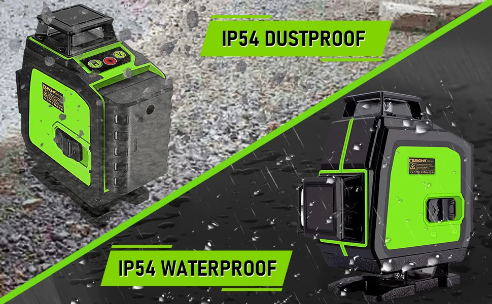 Clubiona 16 lines professional Super powerful Green Beams Laser Level With 2pcs batteries and receiver