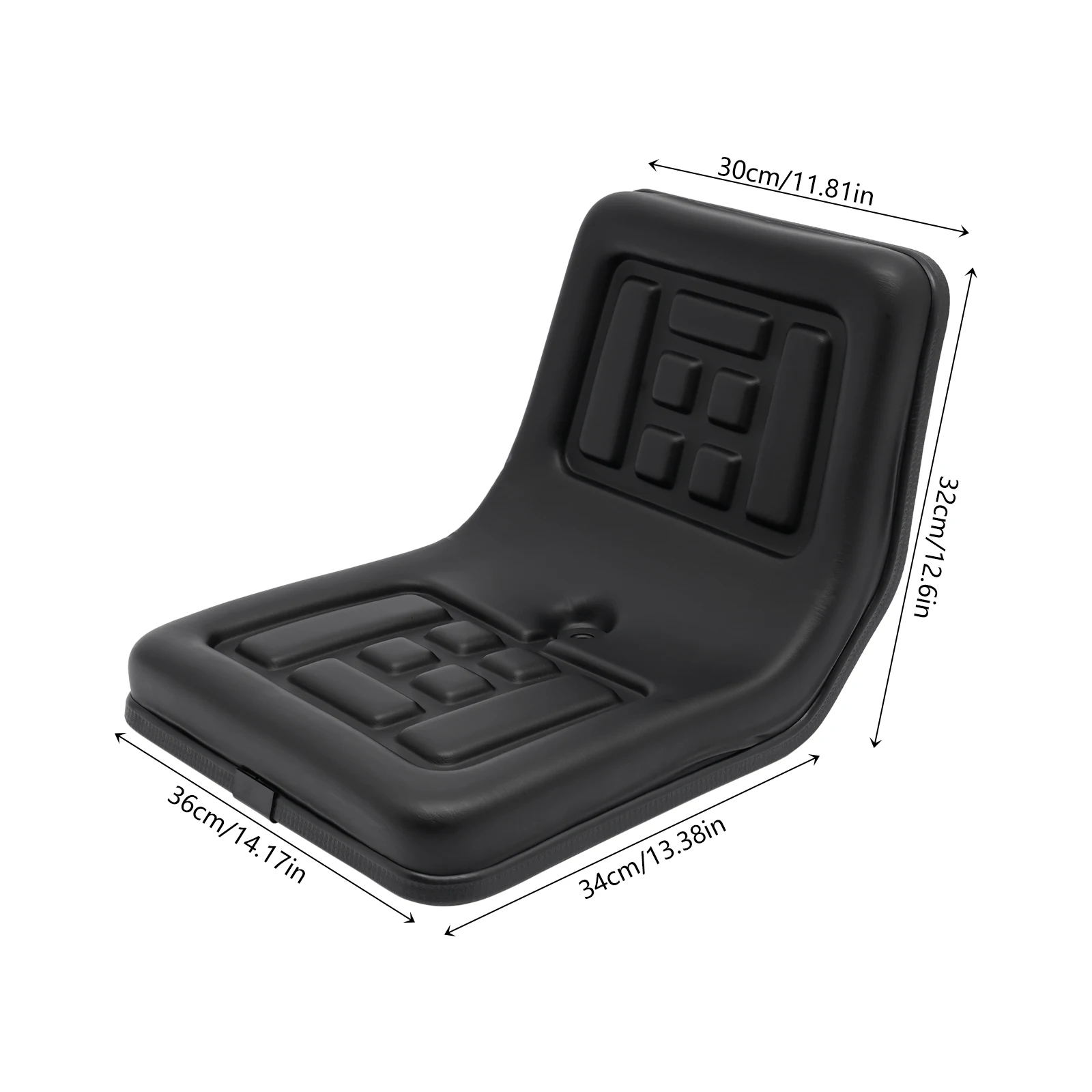 General Tractor Seat Forklift Seat with High Elastic Foam Cushion Waterproof and Shockproof Adjustable Base Adjustable Backrest