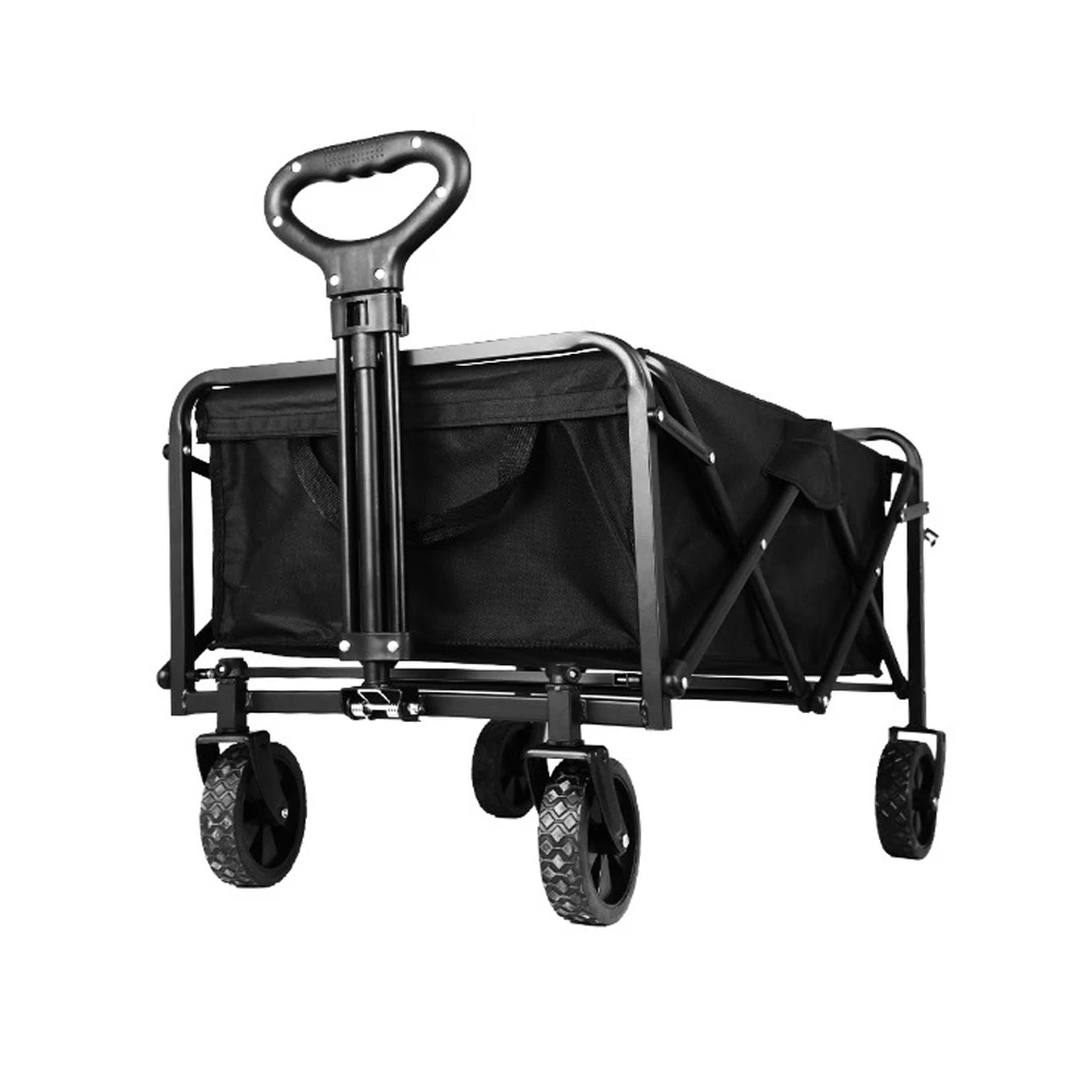Large Collapsible Garden Camping Trolley Cart Outdoor Strong Load-bearing Beach Wagon Utility Carts With Wheels and Handle